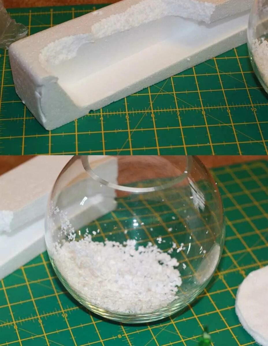 имитация снега. имитация снега. растущий снег. изгородь из искусственной травы. как делается искусственный.