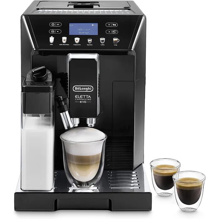 Кофемашина делонги эво. Кофемашина de'Longhi Eletta Cappuccino ECAM 44.664 B. ECAM 46.860. Кофеварка de`Longhi Eletta Cappuccino ECAM 44.660.B. Кофемашина Delonghi ECAM46.860.B.