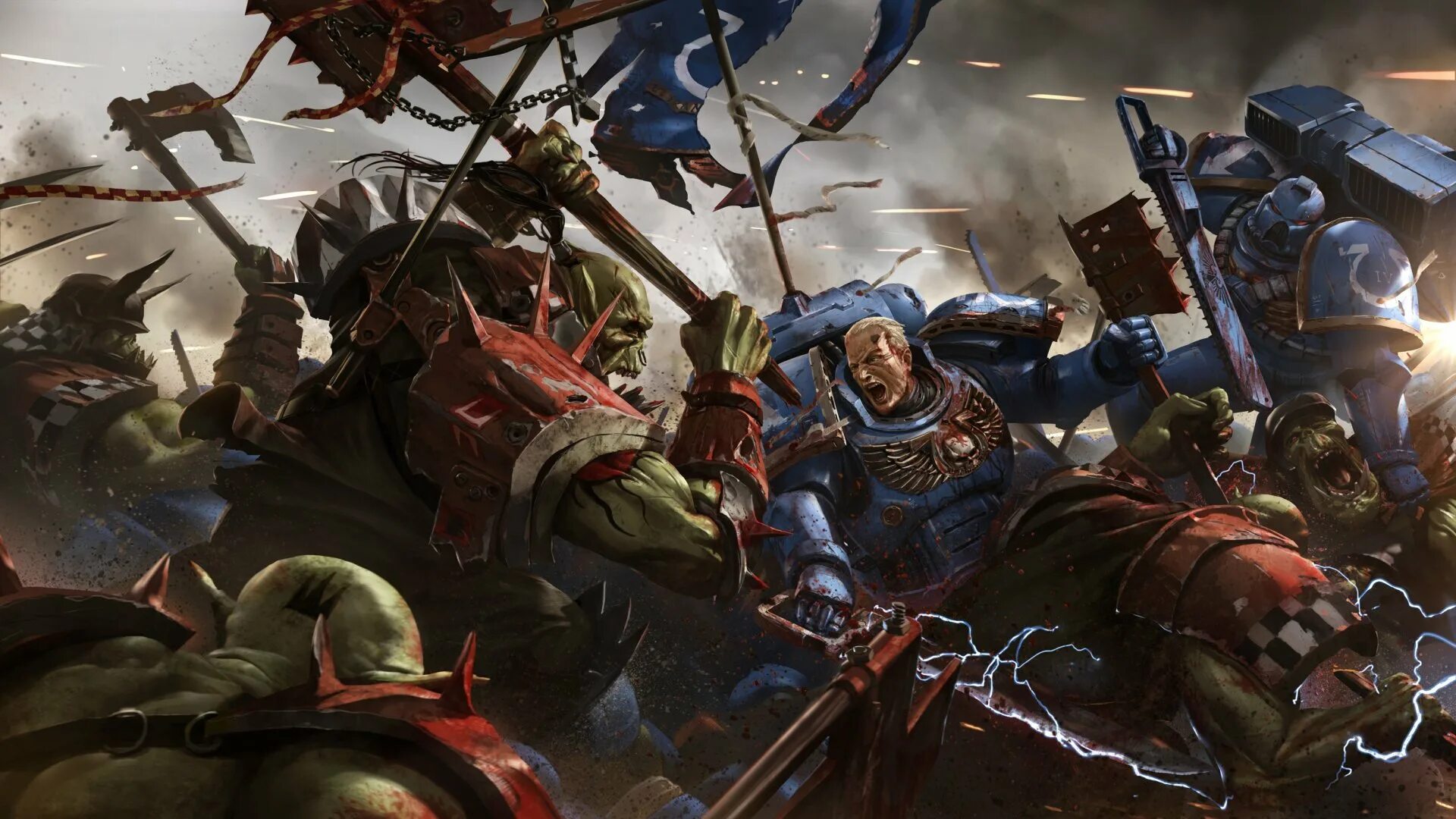 Орки битвы вархаммер 40000. Вархаммер 40 000. Warhammer 40k орки. Орки (Warhammer 40,000). Игра про космодесант