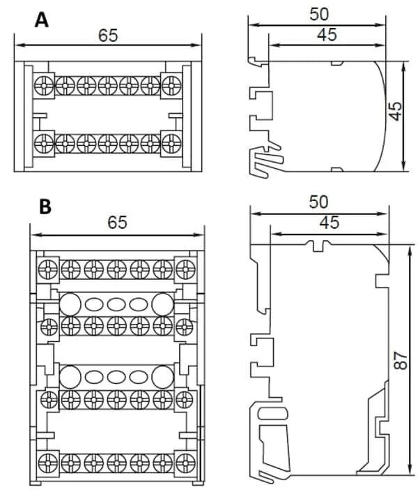 Кросс-модуль IEK 2x4. Кросс-модуль IEK 4x7. Кросс модуль 4х7 чертеж. Модульный распределительный блок Legrand 4п, 100 a.