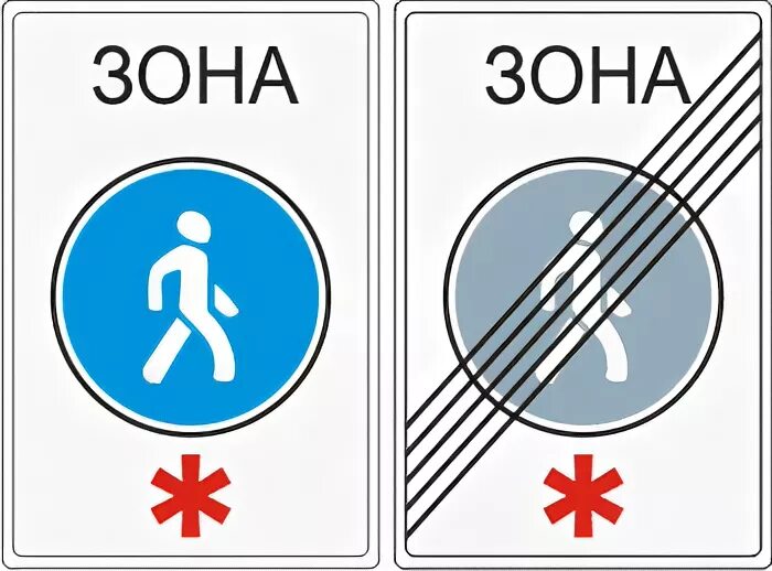 Пределы пешеходной зоны