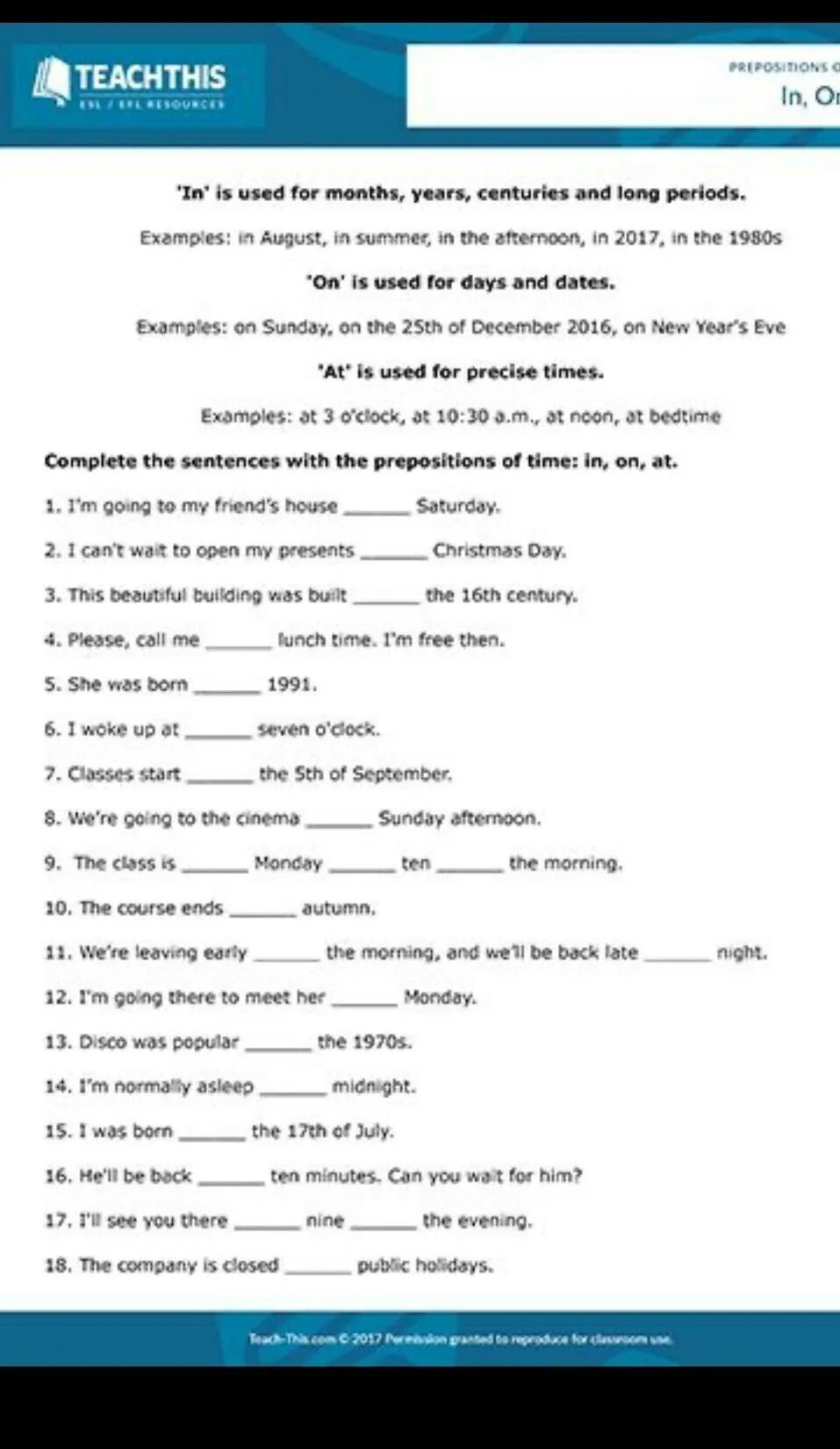 Prepositions of time Worksheets. Prepositions of time Grammar. In on at в английском языке Worksheets. Предлоги at in on в английском языке Worksheets.