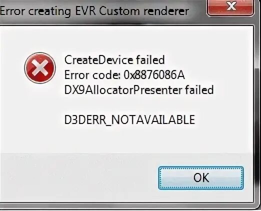 Media Player Error. Error Player. Ошибка Error failed to create d3d device. Please check your Video Card. (0x8876086a. Icon Wireless Error Windows 7. Build failed with error code 1