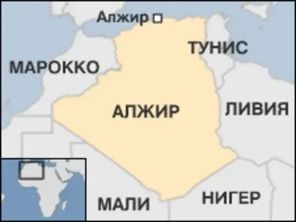 Алжир на политической карте