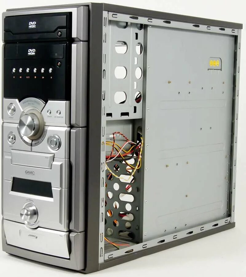 Корпус GMC AVC-k1. HTPC корпус GMC AVC-k1. GMC AVC-k1 w/o PSU Black/Silver. GMC AVC-k1 блок управления.