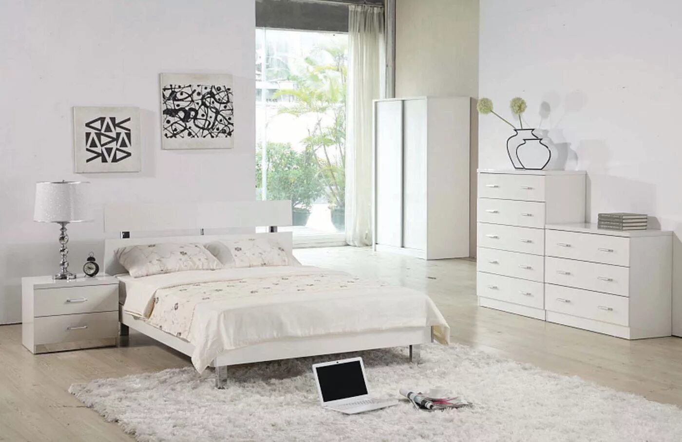 Classy home in black and white - COCO LAPINE DESIGN Living room white, White int