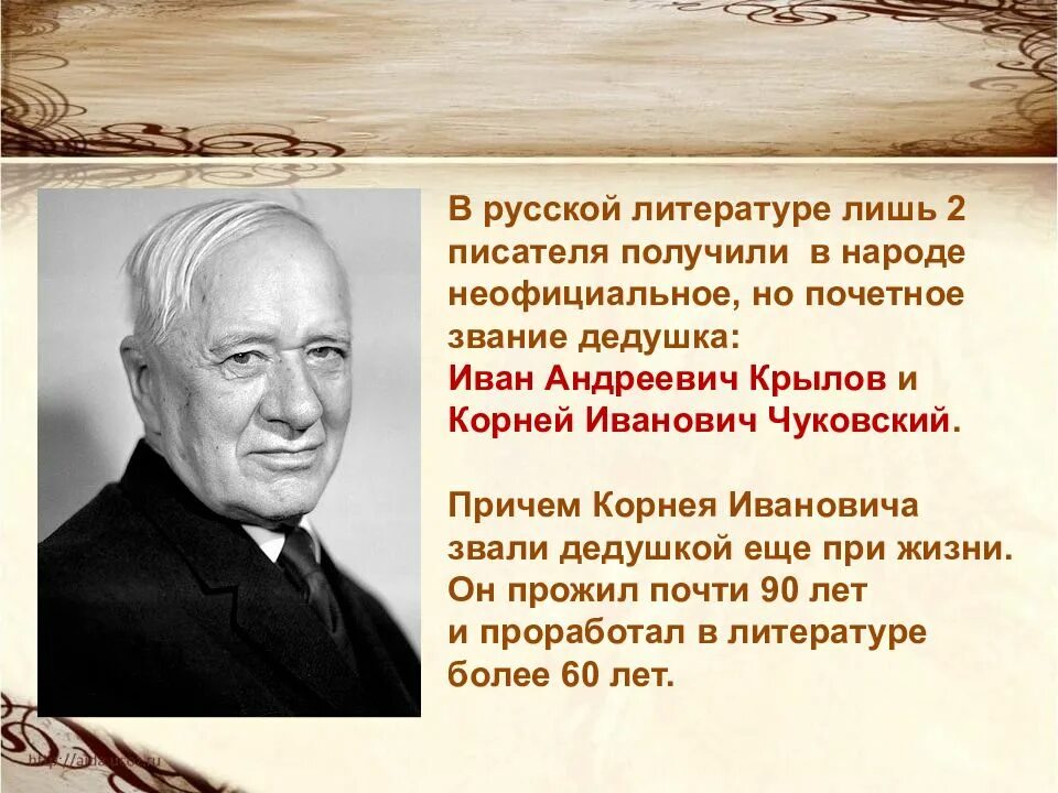 Чуковский презентация. Информация о писателе Чуковском. Кого называли дедушкой корнеем