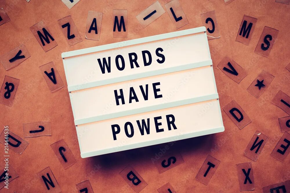 Повер слово ответы. Power Word. Words have Power. Words have Power плакат. The Power of Words реклама.