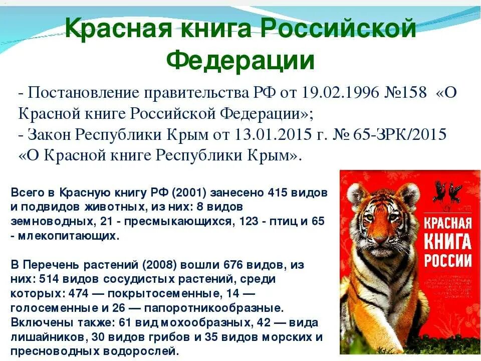 Красная книга доклад 7 класс