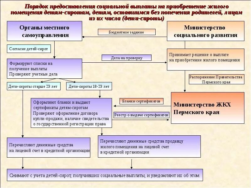 Постановка на учет сироты