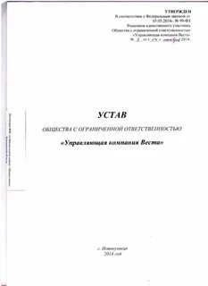 Устав организации закон