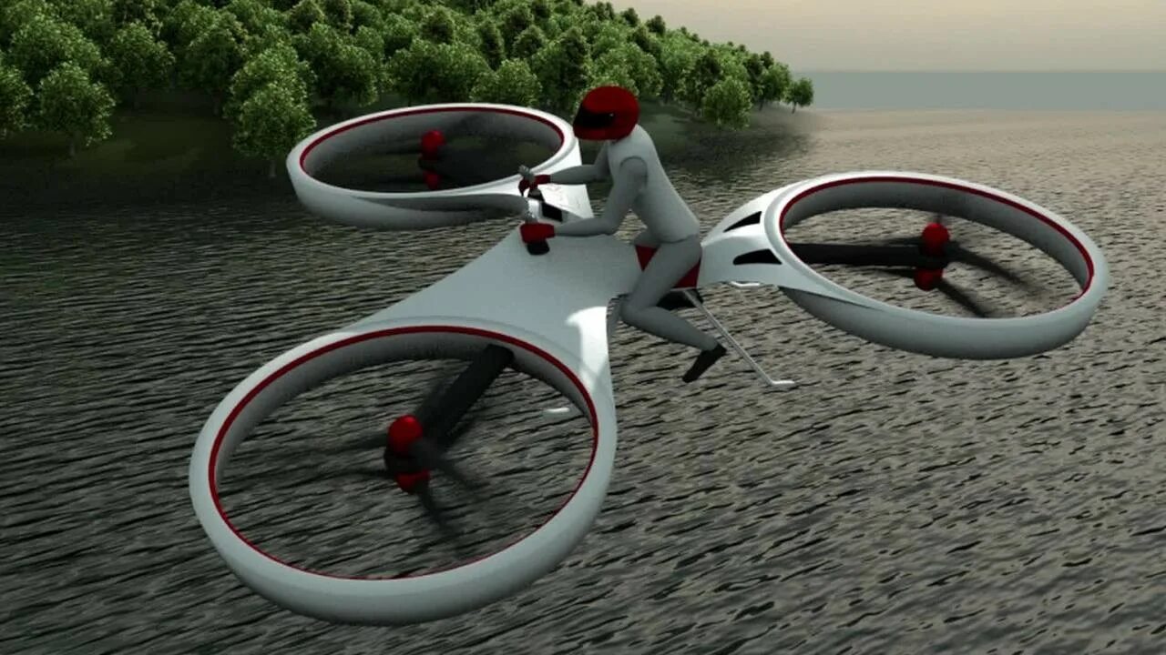 Летающий велосипед будущего. Летающие аппараты будущего. Невероятные изобретения. Современные изобретения. Летающий велосипед