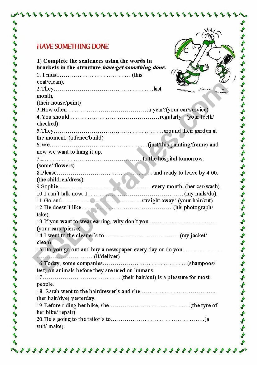 Предложения have something done. Have/get something done упражнения. Have something done Worksheets. Have something done упражнения. Have smth done упражнения.