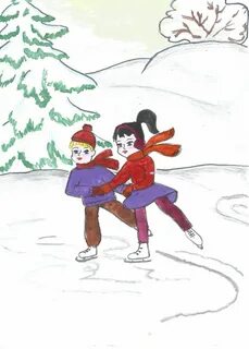 Рисунок на катке