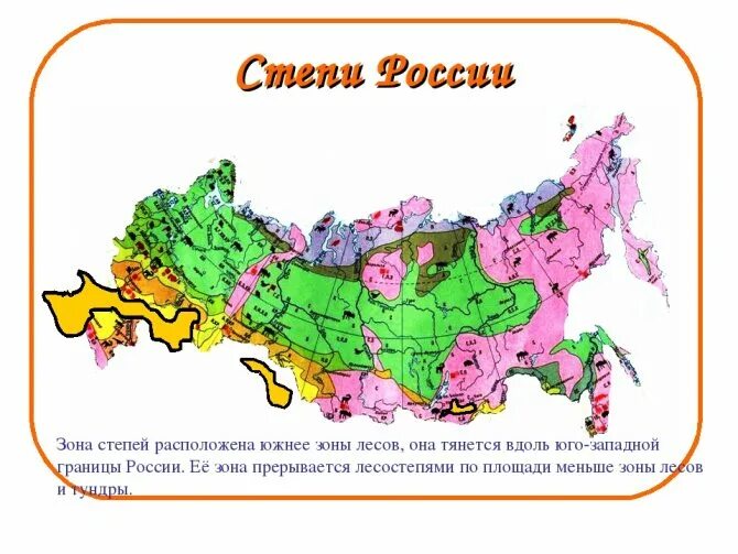 Зона степей на карте России. Географическое положение зоны степей в России. Расположение степей в России. Где расположена зона степей. Большая часть района занята природной зоной