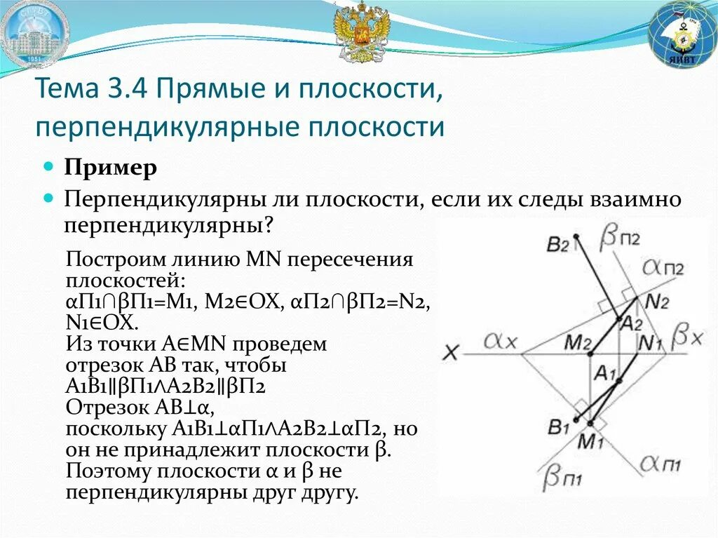 Привести пример плоскости имеющей два следа Построить плоскость параллельную заданной плоскости