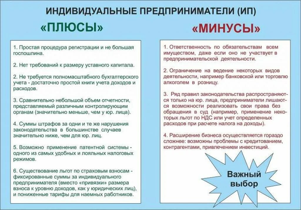 Что выгоднее ип или ооо. Индивидуальный предприниматель плюсы и минусы. Плюсы и минусы ИП. Минусы индивидуального предпринимателя. Плюсы и минусы индивидуального предпринимательства.