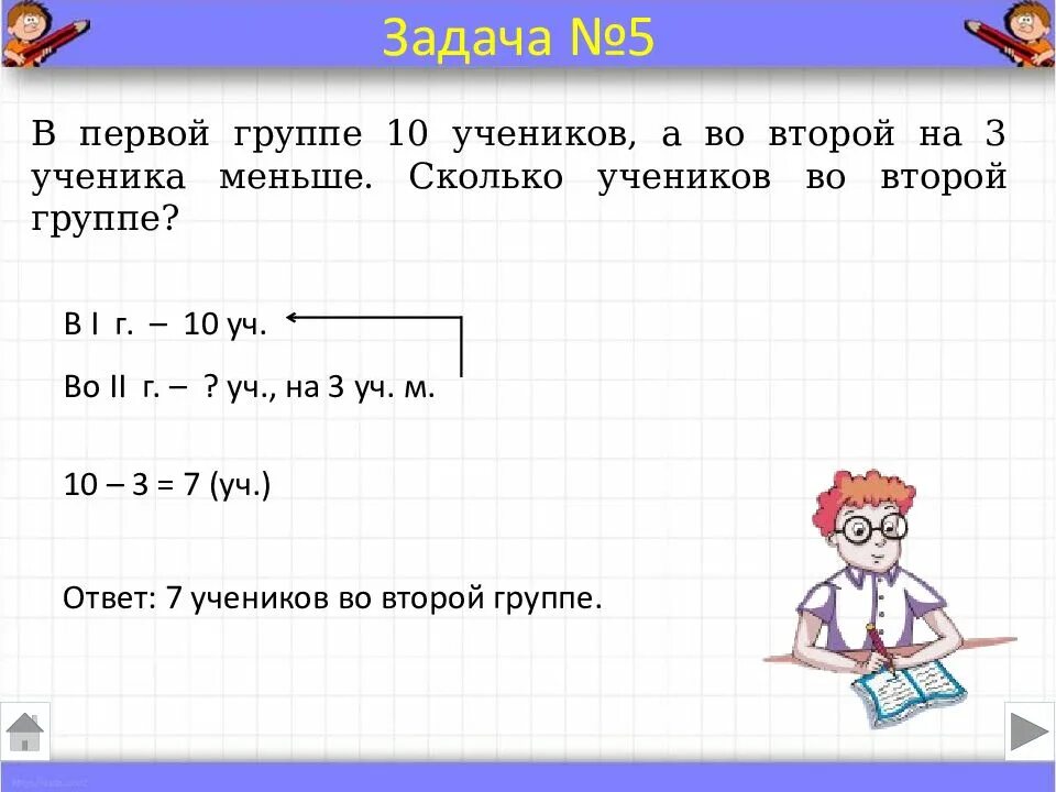 Презентация 3 класс задача по математике