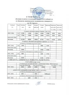 Разработка стоимости обучения