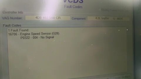 Fault codes