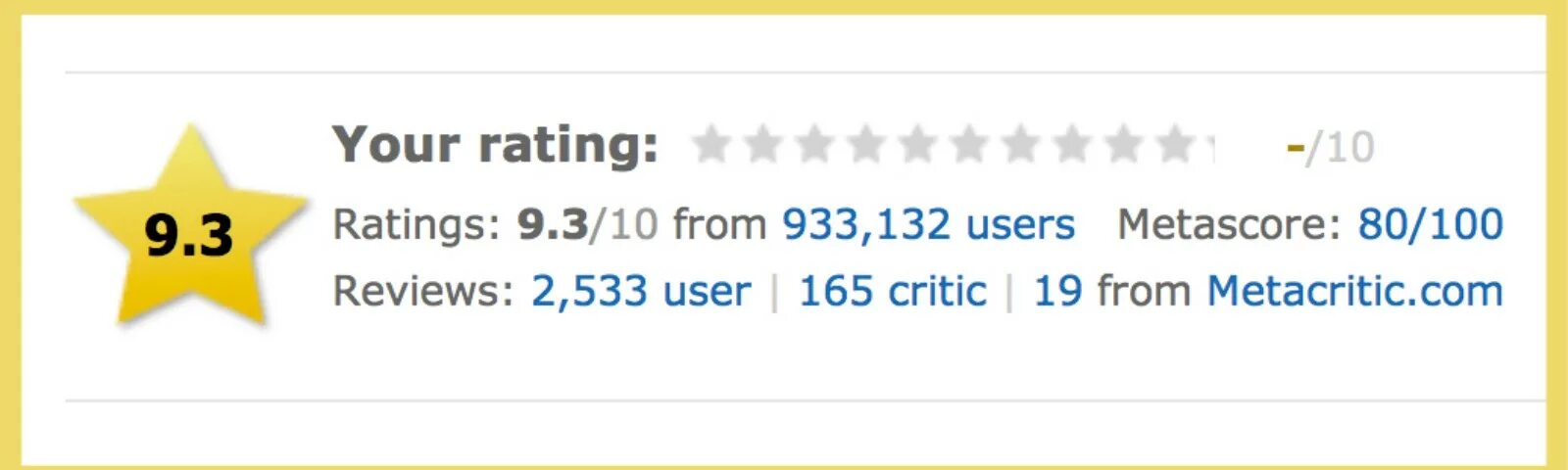 Рейтинг imdb. IMDB rating. Your rating. Camloo rating. Mhui rating.