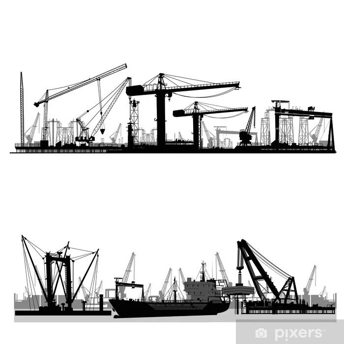 Городской порт в графике. Винета машиностроительное предприятие. Графика порт. Графика порт. Порт рисунок.