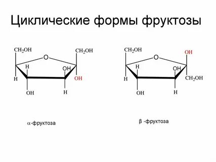 Альфа глюкоза и бета фруктоза