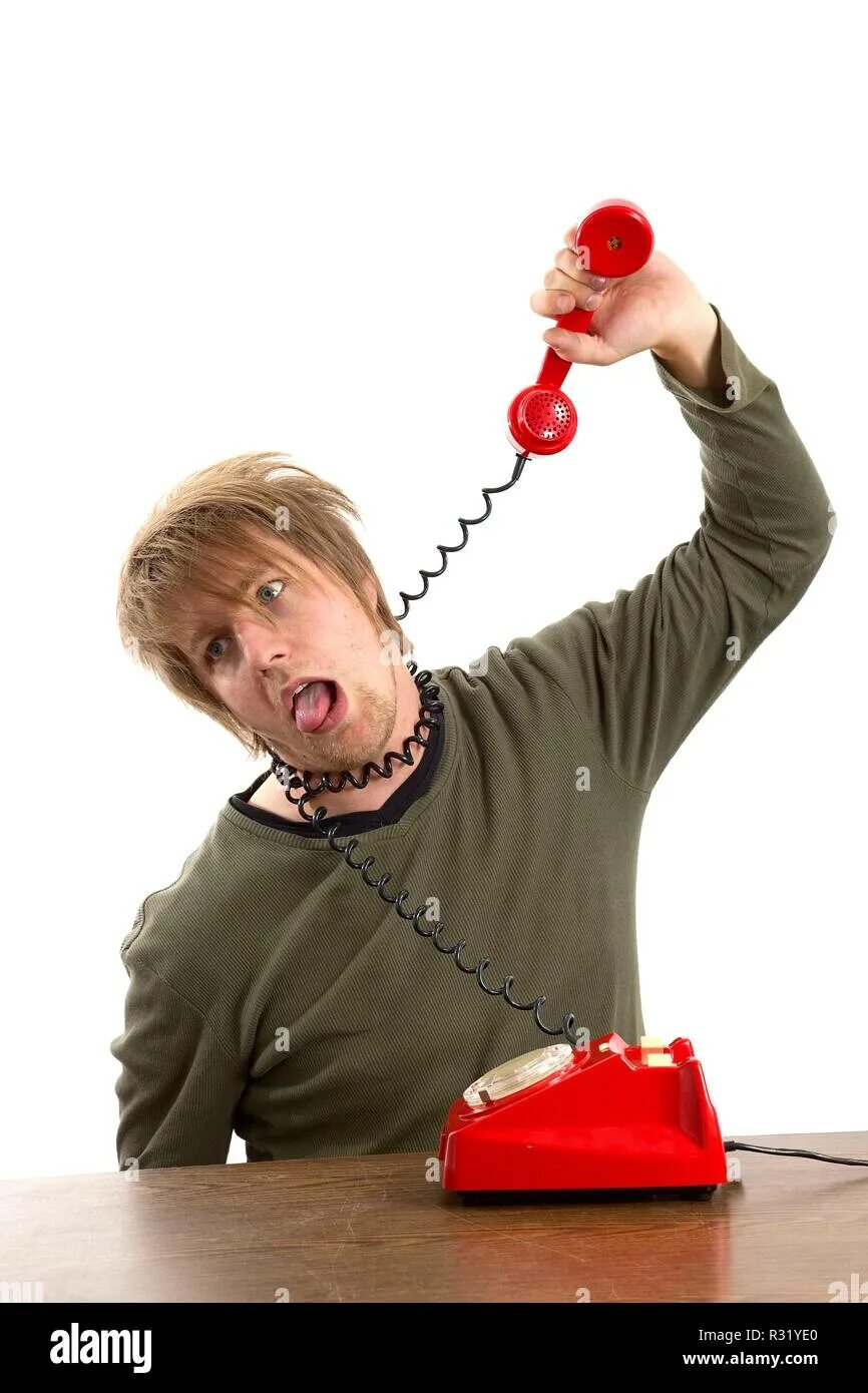 Hang up phone. Hang up phone