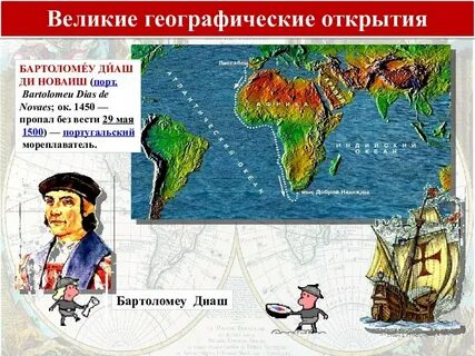 Великие географические открытия европейских мореплавателей
