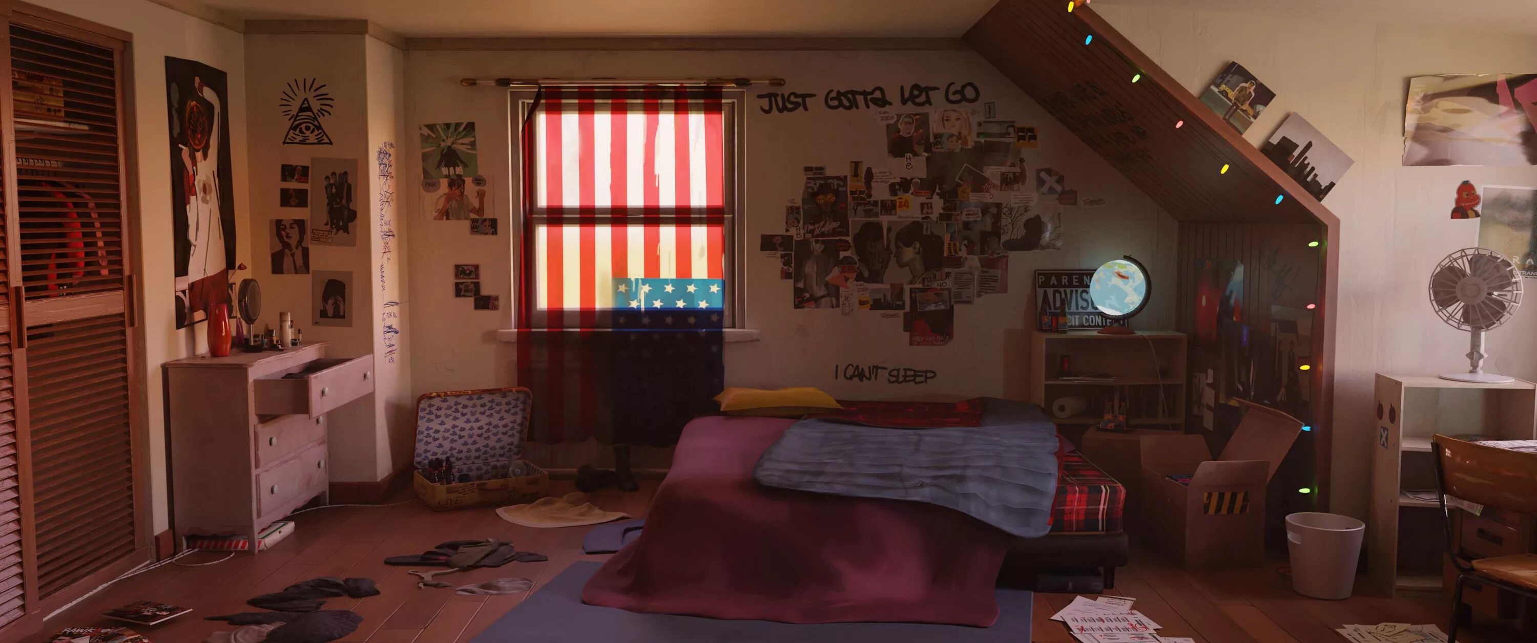This is timmy s room look. Комната Хлои. Дом. Life is Strange комната. Аниме комната арт.