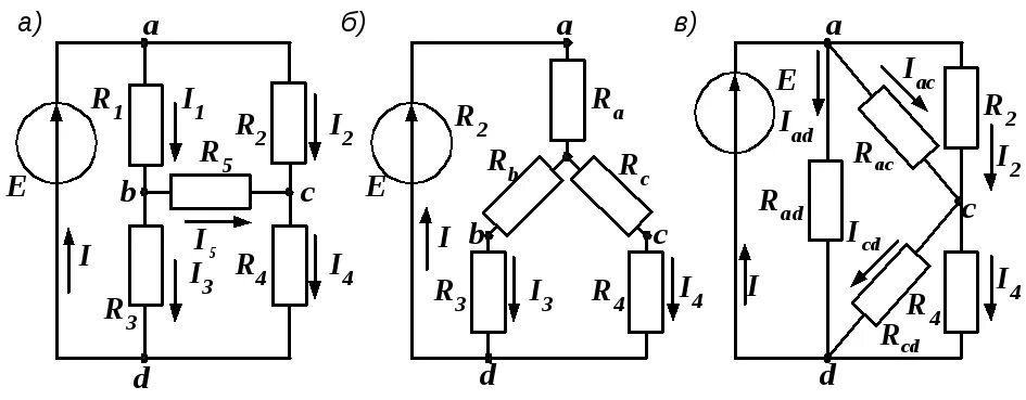 Метод преобразования цепей. Метод преобразования электрических цепей треугольник. Эквивалентные преобразования электрических цепей. Метод эквивалентных преобразований электрических цепей. Цепи постоянного тока преобразование цепей.