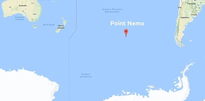 Точка немо сайт. Остров Немо в тихом океане на карте. Точка Немо. Пойнт Немо. Остров Немо.