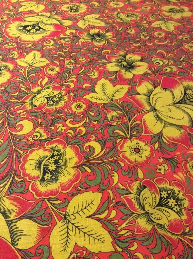 Золотая хохлома ткань. Ткань хохлома бязь. Орнамент на ткани. Ткань хохлома. Ткань хохлома.