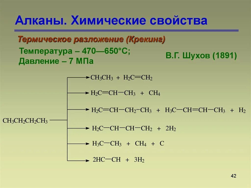 Крекинг алканов реакция. Реакции разложения алканов таблица. Уравнения реакций на получение и химические свойства алканов. Химические свойства алканов. Химические реакции алканов.