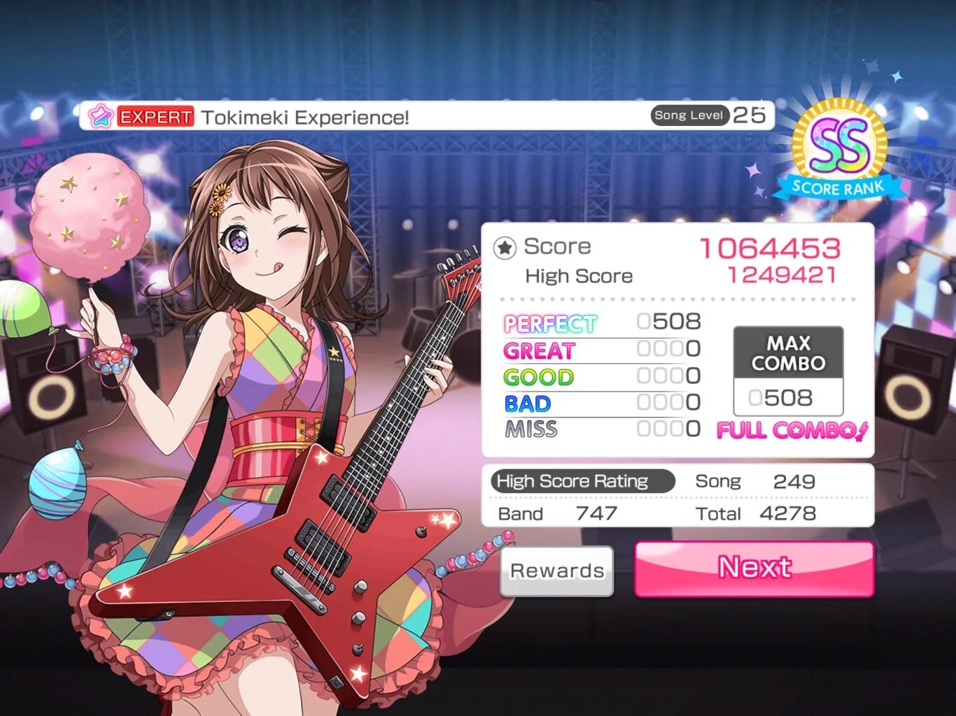 Tokimeki experience. High score rating Bang Dream. Experience песня. Tokimeki experience Tabs.