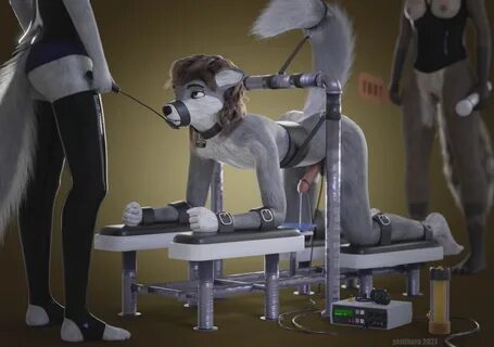 ...2021, accessory, all fours, anthro, balls, bodily fluids, bondage, bound...