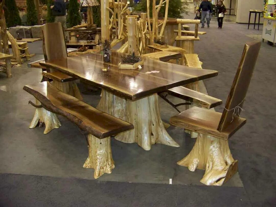 Rustic Log Beds Rustic bedding, Rustic log furniture, Log bed