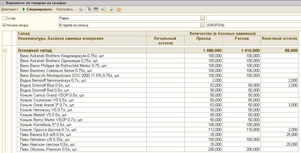 Отчет маркетплейсов в 1с