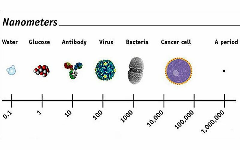 1 Нанометр сравнение. Размер молекулы и вируса сравнение. Размер наночастиц. Нанотехнологии Размеры частиц. Сравнение размеров частиц