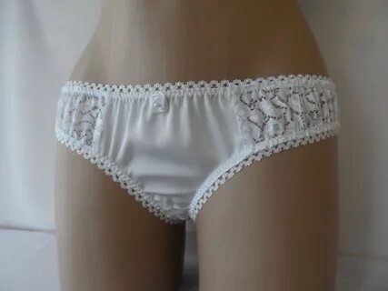 Silky white panties