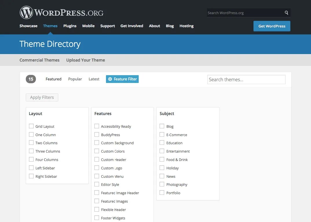 Wordpress search