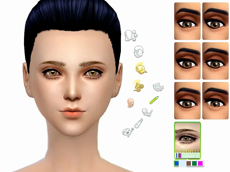 Sims eyelashes