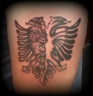 Albanian Eagle Tattoo Shoulder