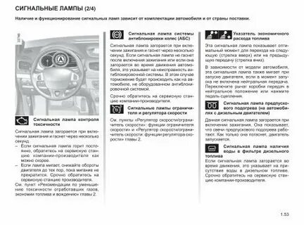 Горит лампа системы снижения токсичности