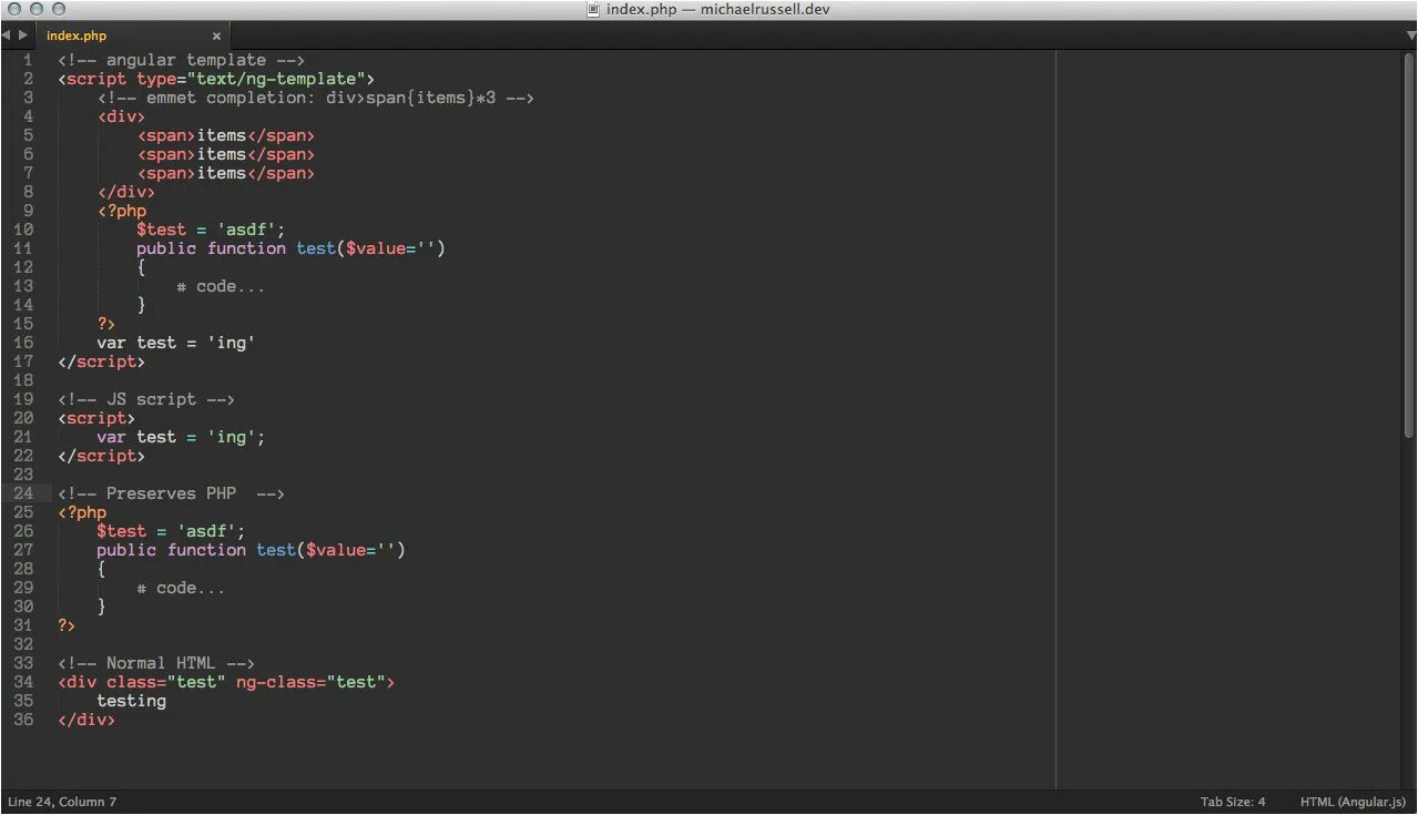 Items div. Sublime text html шаблон. Шаблонные строки js. Тайп скрипт. Angular код.