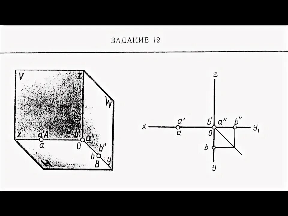 Построить наглядное изображение и комплексный чертеж Ответы : Построить комплексный чертёж и наглядное изображение точки