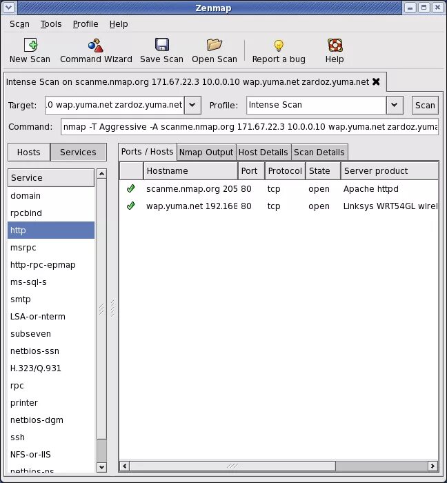 Hosted scan
