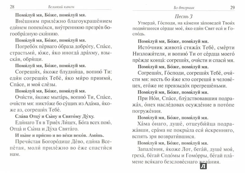 Каноны читаемые по дням недели. Канон покаянный совмещенный. Канон Андрея Критского. Великий покаянный канон Андрея Критского книга.