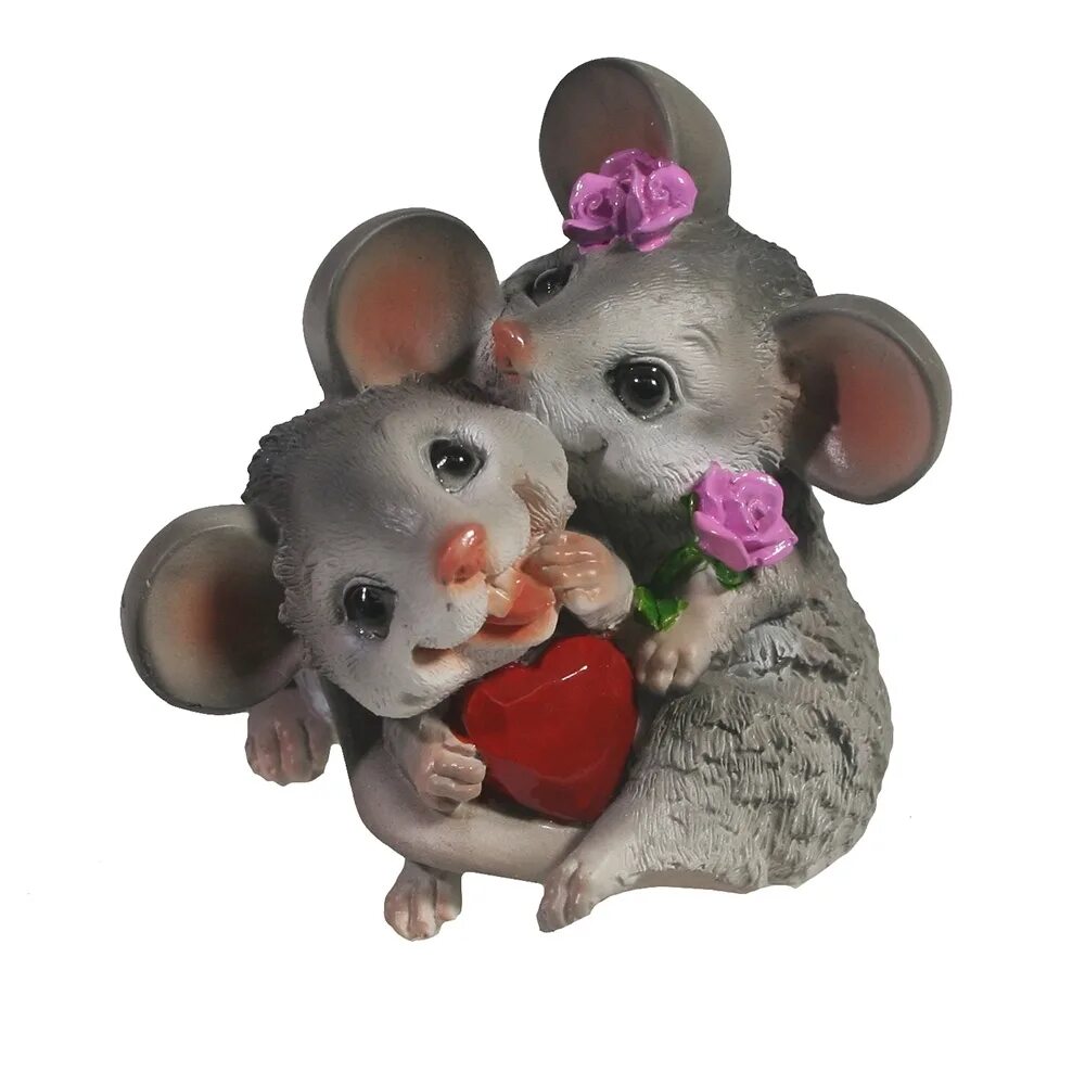 Мыши пара. Фигурка "мышки". Влюбленные мышки. Статуэтка мышонок. Красивые фигурки мыши.