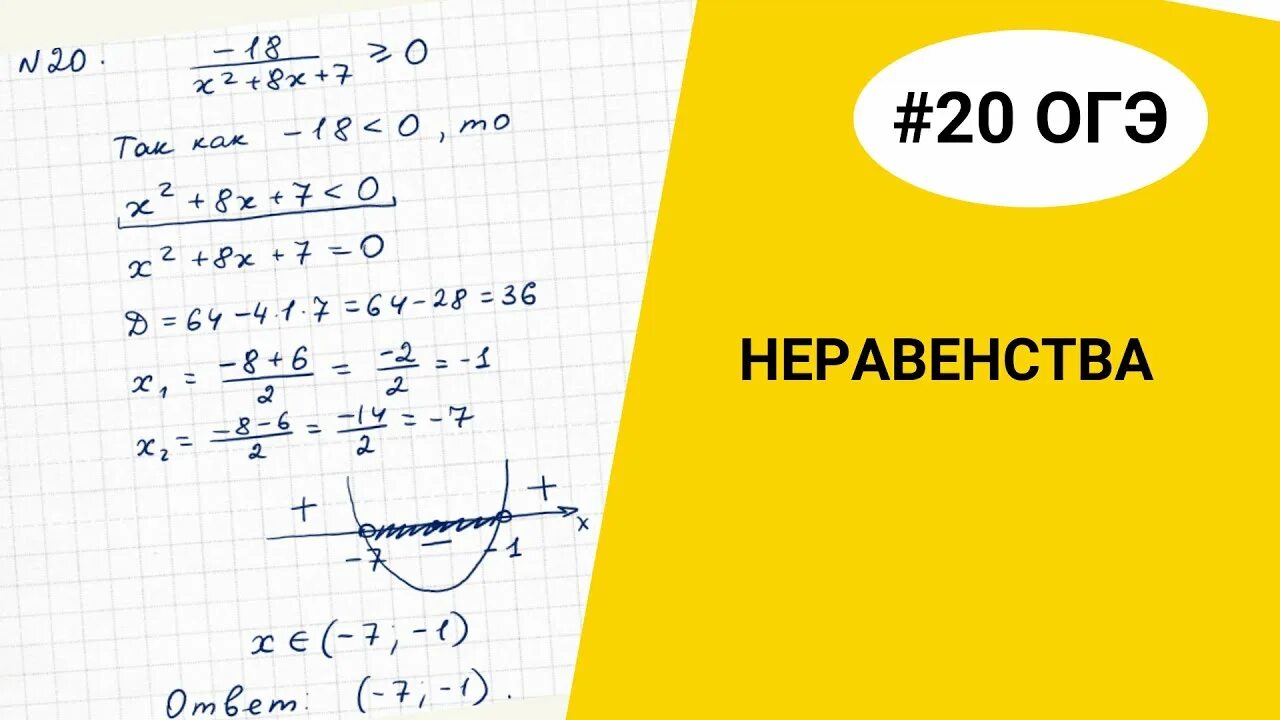 Решение неравенств огэ 20 задание. Оформление неравенства 20 в огэ.